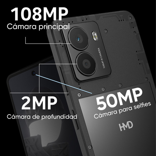 Nokia Hmd Fusion 5g Dual Sim Teléfono 256gb 8gb Android 15 Negro