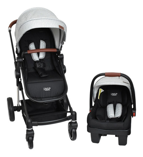 Carriola Travel System 4en1 Aston Goldsilver Bubbles Infanti