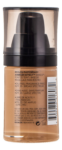 Maquiagem Revlon Photoready Airbrush Effect 30ml, Dourado, B
