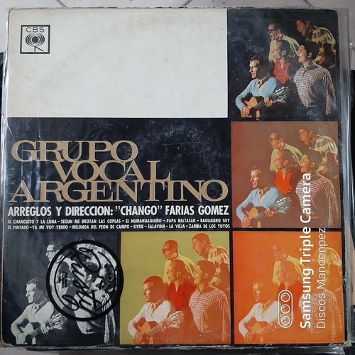 Vinilo Grupo Vocal Argentino Chango Farias Gomez Jxz F4