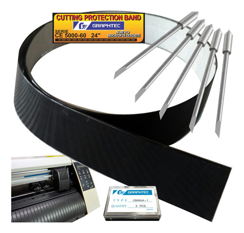 Graphtec Banda De Proteccion Ce 5000-60 + 5 Navajas