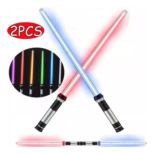 Espada láser Light Saber Toys para niños, iluminada, color rojo