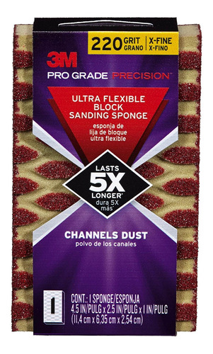 3m Pro Grade Precision Ultra Flexible Bloque De Lijado Espon