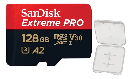 Cartão Memória Sandisk 128gb Micro Sd Com Adaptador +case