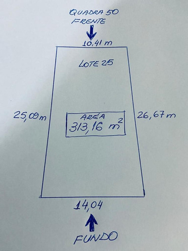 Imagem 3 de 3 de Excelente Lote 313,16m² Declive Bella Citta - Fazenda Rodeio