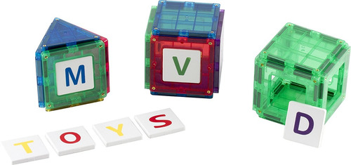 Magees Magnética Building Blocks 100 Set - Imán Juguetes De