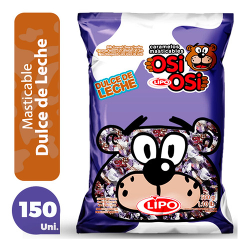 Caramelos Masticables Osi Osi Dulce De Leche Lipo Bolsa 500g