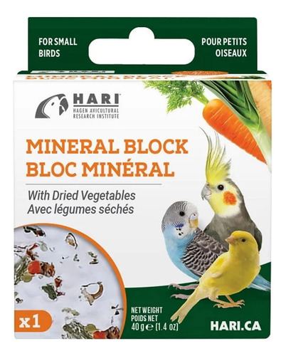 Hari Bloque Calcio Minerales Vitaminas Limar Pico De Pajaros