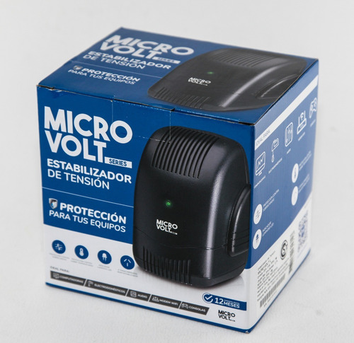 Estabilizador Tension Microvolt L 1200va Pico 4toma Trv Htec