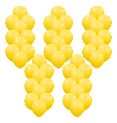 Globos Premium 10 Pulgadas X 50 Unidades Amarillo