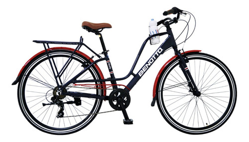 Bicicleta Benotto City Mailly R700 7v. Unisex Aluminio Color Azul oscuro