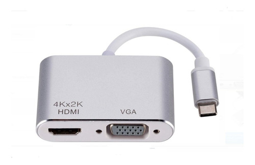 Adaptador Type C A Hdmi + Vga