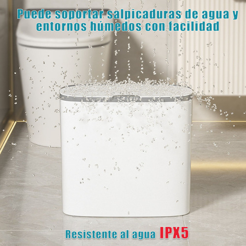 Cubo De Basura Automático Con Sensor Para Baño, 12l .