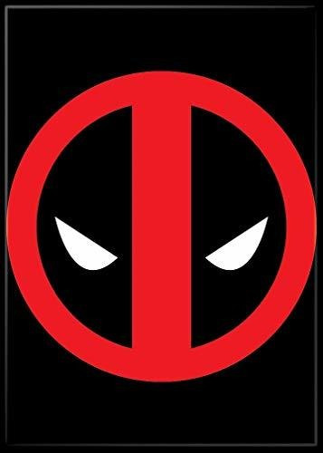 Ata-boy Marvel Comics Deadpool Logo Imán De 2.5  X 3.5  Para