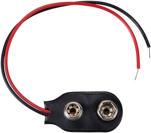 Imagen 2 de 3 de Conector Bateria Clip Bateria 9v Con Cable 10cm Calidad Hobb