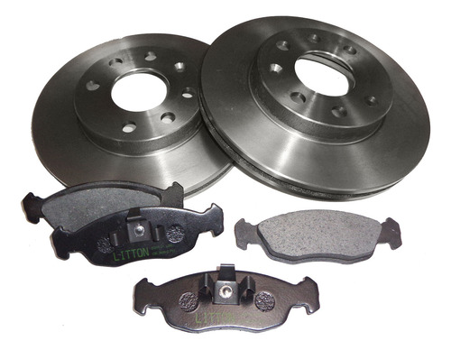 Kit De Discos Y Pastillas Para Chevrolet Celta 0 1.4 8v 11/1