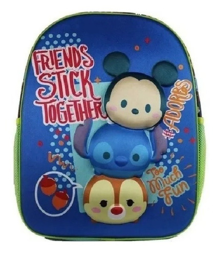 Kit Mochila+lonchera Disney Tsum Tsum Original Atm