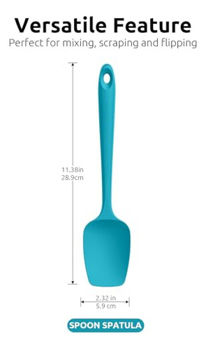 Set De Cucharas Espátulas De Silicona U-taste, Resistente Al