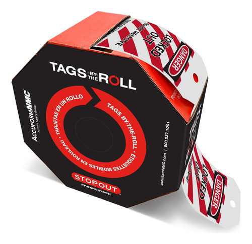 Papeles Adhesivos Resistente Al Desgarro Accuform Tar418