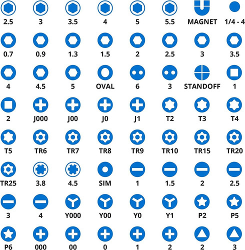 Kit De Reparação De Eletrónica Ifixit , Acero, 64 Piezas