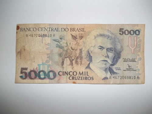 Billete 5000 Cruzeiros Serie A