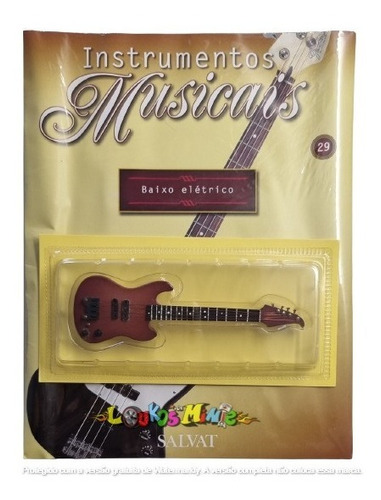 Salvat Instrumentos Musicais Baixo Eletr #29 + Revista 15cm