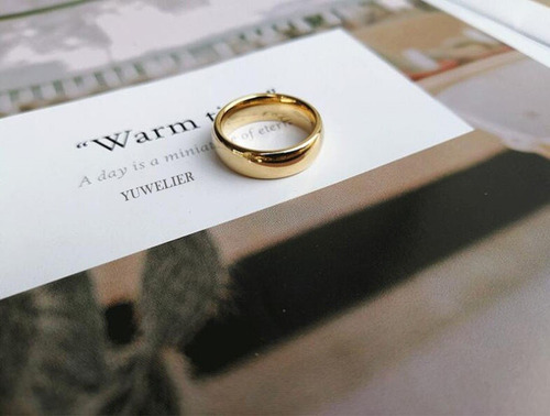 Anillo De Tungsteno Oro 18k Pareja Boda Matrimonio