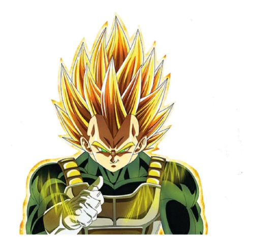 Vegetta/ Dragon Ball /calcamonias Anime/ Para Libros Y Autos