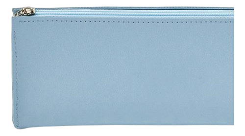 Bolsa De Maquillaje Cosmético Impermeable De Pu Bolsa Azul