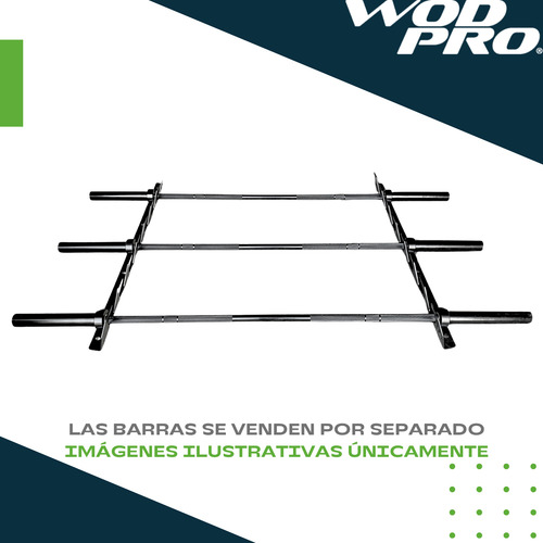 Rack Almacenamiento Para 8 Barras Olímpicas Soporte Robusto