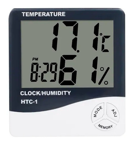 Imagen 1 de 10 de Termometro Higrometro Digital Humedad Temperatura Medidor