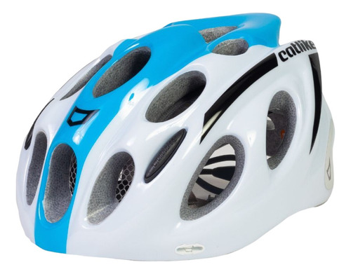 Capacete Ciclismo Adulto P Catlike Kompacto Branco/azul Cor Branco