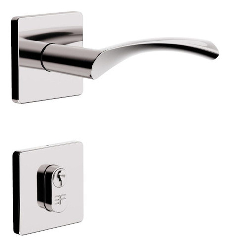 Fechadura Casa Externa 3f 740 119 Inox Cromada Quadrada Cor Cromado