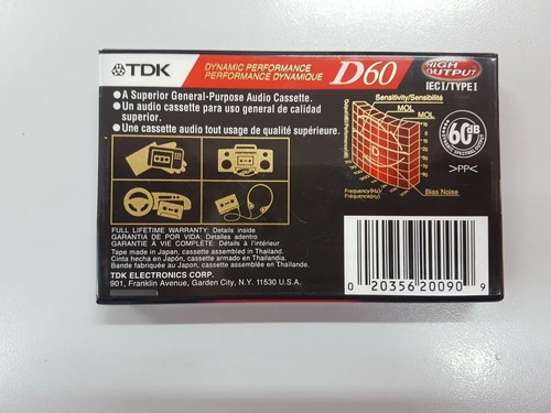 Imagen 4 de 5 de Cassette Tdk D60 60 Minutos Originales