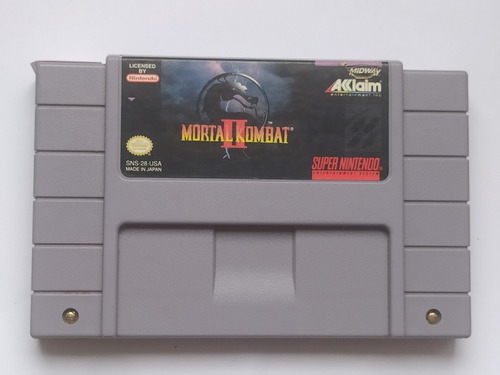  Id 591 Mortal Kombat 2 Snes Original Super Nintendo