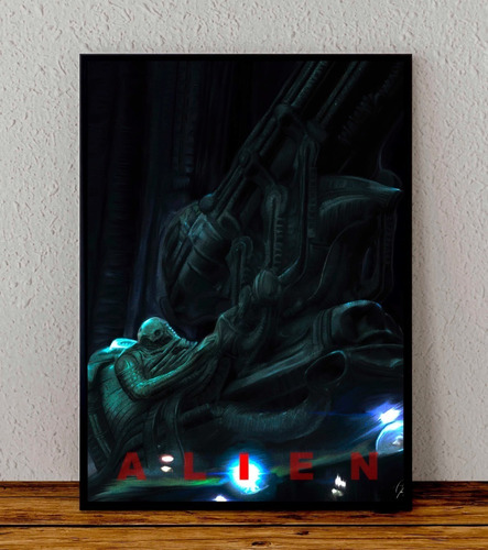 Cuadro 33x48 Poster Enmarcado Aliens Pelicula Cameron 04