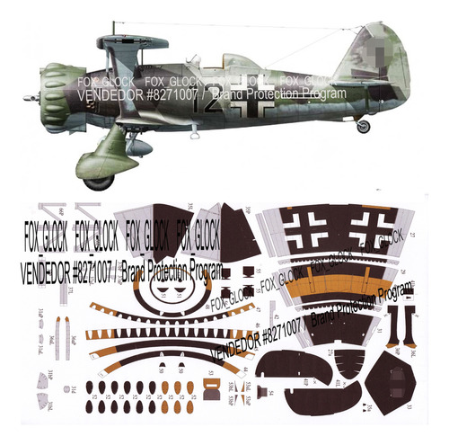 Henshel Hs-123 A-1 1.33 Papercraft