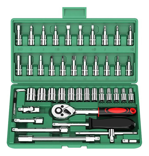 Juego De Herramientas Dados Llave Mecánicas Autocle 46pcs