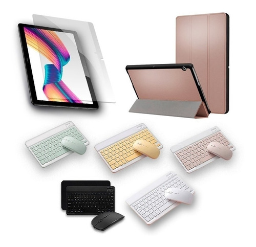 Protector Vidrio Estuche Y Teclado Tablet Para Huawei T3-10