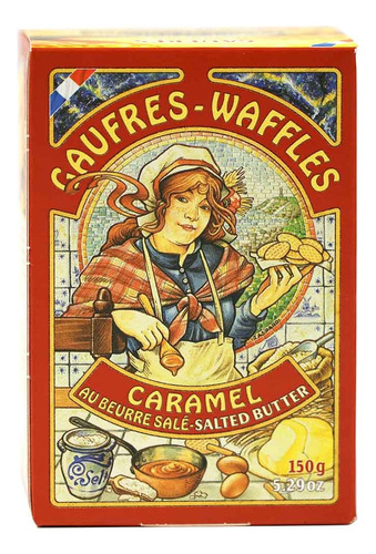 La Dunkerquoise Galletas French Waffle - Caramelo