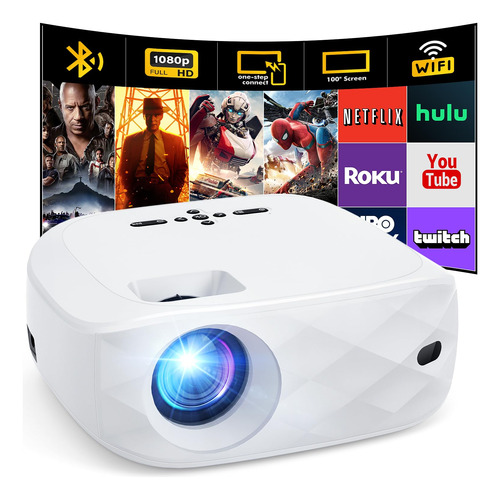 Howwoo Proyector 4k Con Wifi Y Bluetooth, Proyector Portatil