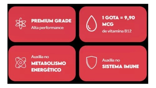 Drops B12 Metilcobalamina Frutas Vermelhas 20ml Puravida