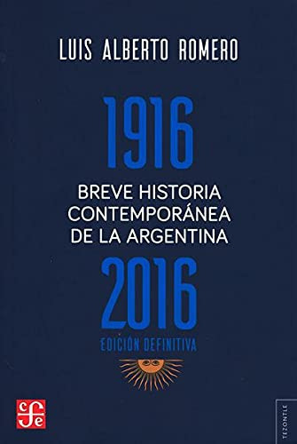 Libro Breve Historia Contemporanea De La Argentina 1916-2016