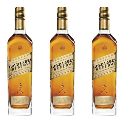 Whisky Johnnie Walker Gold Label Reserve 750ml X 3 Unidades 