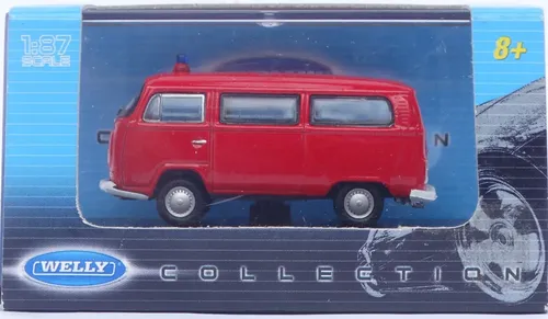 Welly Vw Kombi T2 Bus 1972 Bombeiro - Escala 1:87 - Novo | Frete