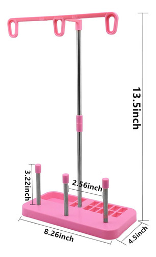 Soporte De Carrete De Hilo - Soporte De 3 Carretes Para Máqu