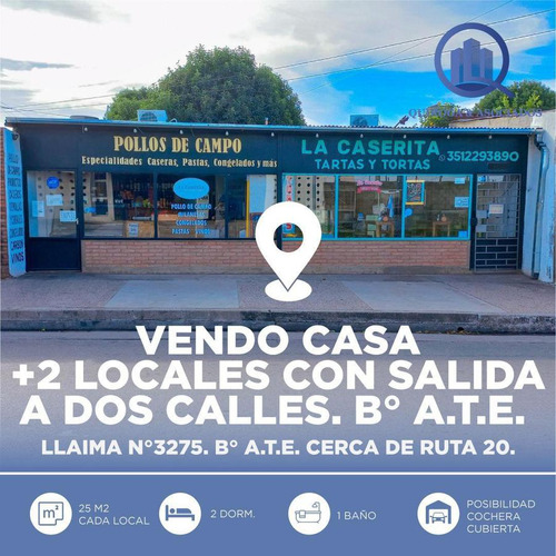 Se Vende Casa+2 Locales Sobre Lagunilla B°ate