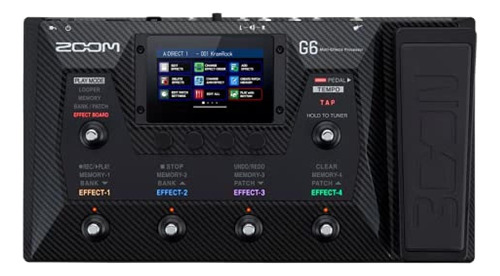 Zoom - G6 - Pedalera Multiefectos, Amp-simulator