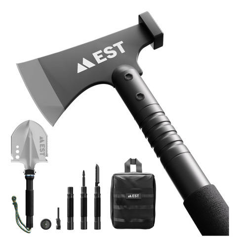 Est Gear Camp Axe And Folding Survival Shovel 20-in-1 Heavyd