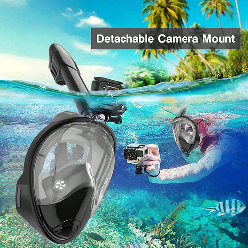 Cb Máscara De Buceo/snorkel De Cara Completa Anti-emb Abahub